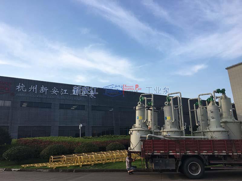 环保节能型水喷射真空机组发往江苏工厂客户