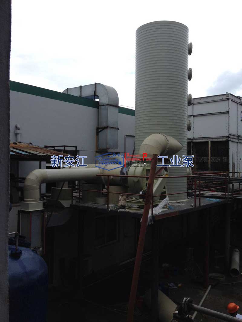 PPH多功能废气处理成套设备在客户工厂现场安装应用